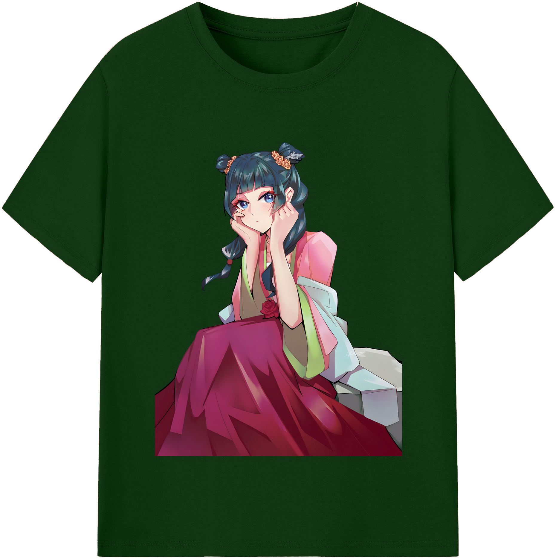 （画像用） 薬屋のひとりごと The Apothecary Diaries 綿100％半袖Tシャツ（フロントプリント）